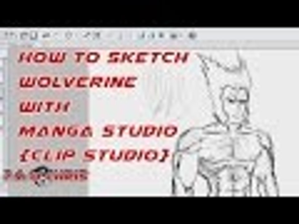 Wolverine Digital Sketch | Manga Studio / Clip Studio Pro -  Tutorial