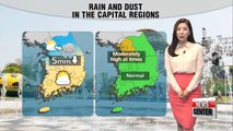 Light rain in store in metropolitan areas on Saturday