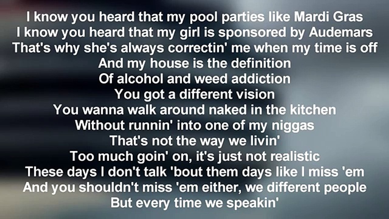 Drake - U With Me? // (Lyrics Only)