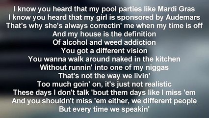 Drake - U With Me? // (Lyrics Only)