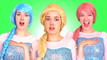 Elsa Gets Pink & Blue Hair! w_ Spiderman, Elsa Mermaid, Pink Spidergirl & Joker! Funny Superheroes (1080p)