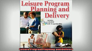 READ book  Leisure Program Planning and Delivery Full EBook