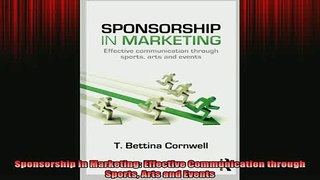 READ book  Sponsorship in Marketing Effective Communication through Sports Arts and Events Online Free