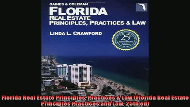 EBOOK ONLINE Florida Real Estate Principles Practices Law Florida Real Estate Principles Practices FREE BOOOK ONLINE