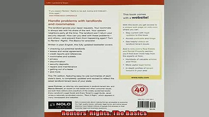 EBOOK ONLINE  Renters Rights The Basics READ ONLINE