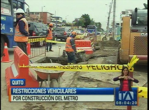 ¡ATENCIÓN! Restricciones vehiculares por la construcción del metro