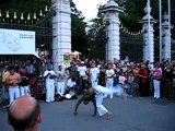 Demo de capoeïra devant le parc des Bastions