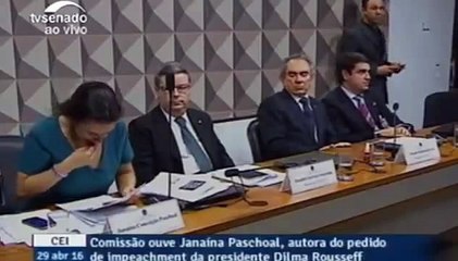 Após pergunta de senador, autora do impeachment de Dilma apoia também a saída do vice Michel Temer