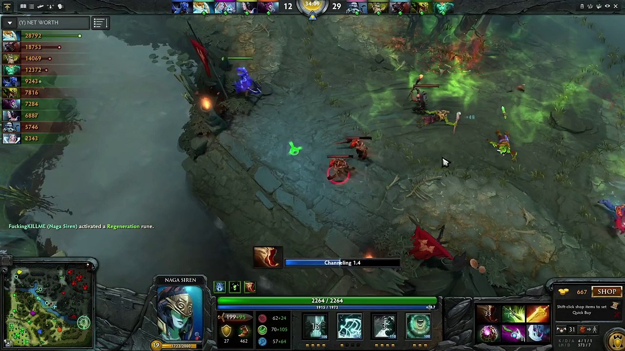 Miracle- Naga Siren GPM1065-LH 941- Dota 2 RedArchon_62