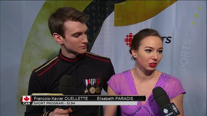 Elisabeth PARADIS / Francois-Xavier OUELLETTE - SD post-interview - ISU World Championships 2016