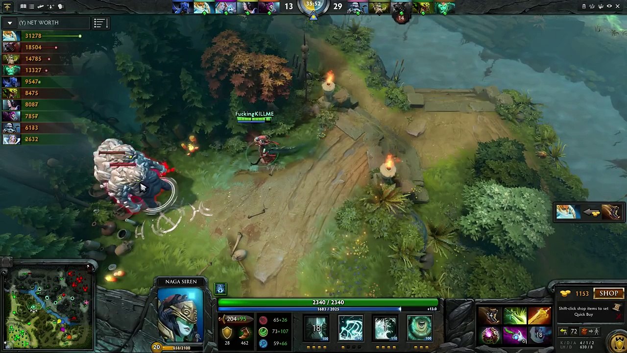 Miracle- Naga Siren GPM1065-LH 941- Dota 2 RedArchon_65