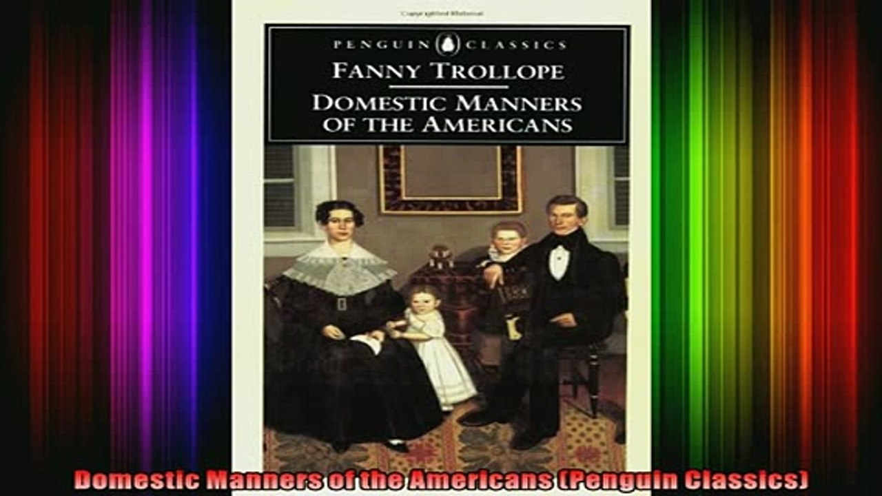 READ book  Domestic Manners of the Americans Penguin Classics Free Online