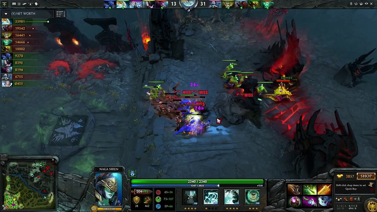 Miracle- Naga Siren GPM1065-LH 941- Dota 2 RedArchon_68