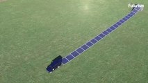 Roll-Array Solar Panels installed like a carpet with in minutes will used in disaster areas