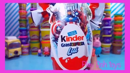 hulk peppa pig kinder surprise eggs rio 2 play doh egg surprise toys