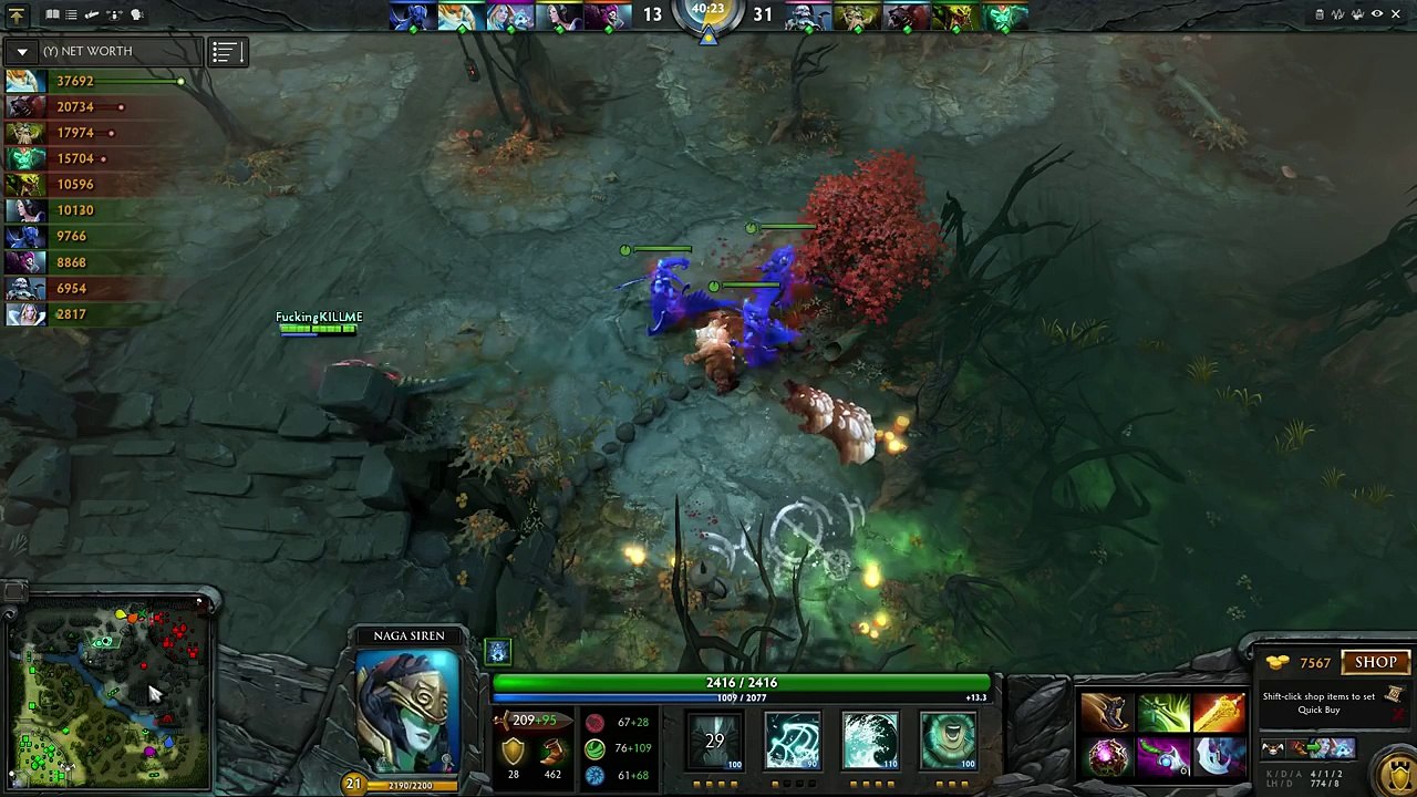 Miracle- Naga Siren GPM1065-LH 941- Dota 2 RedArchon_73