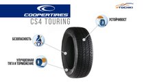 3D-обзор шины Cooper CS4 Touring - 4 точки. Шины и диски 4точки - Wheels & Tyres
