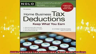 READ book  HOME BUSINESS TAX DEDUCTIONS Keep What You Earn  FREE BOOOK ONLINE