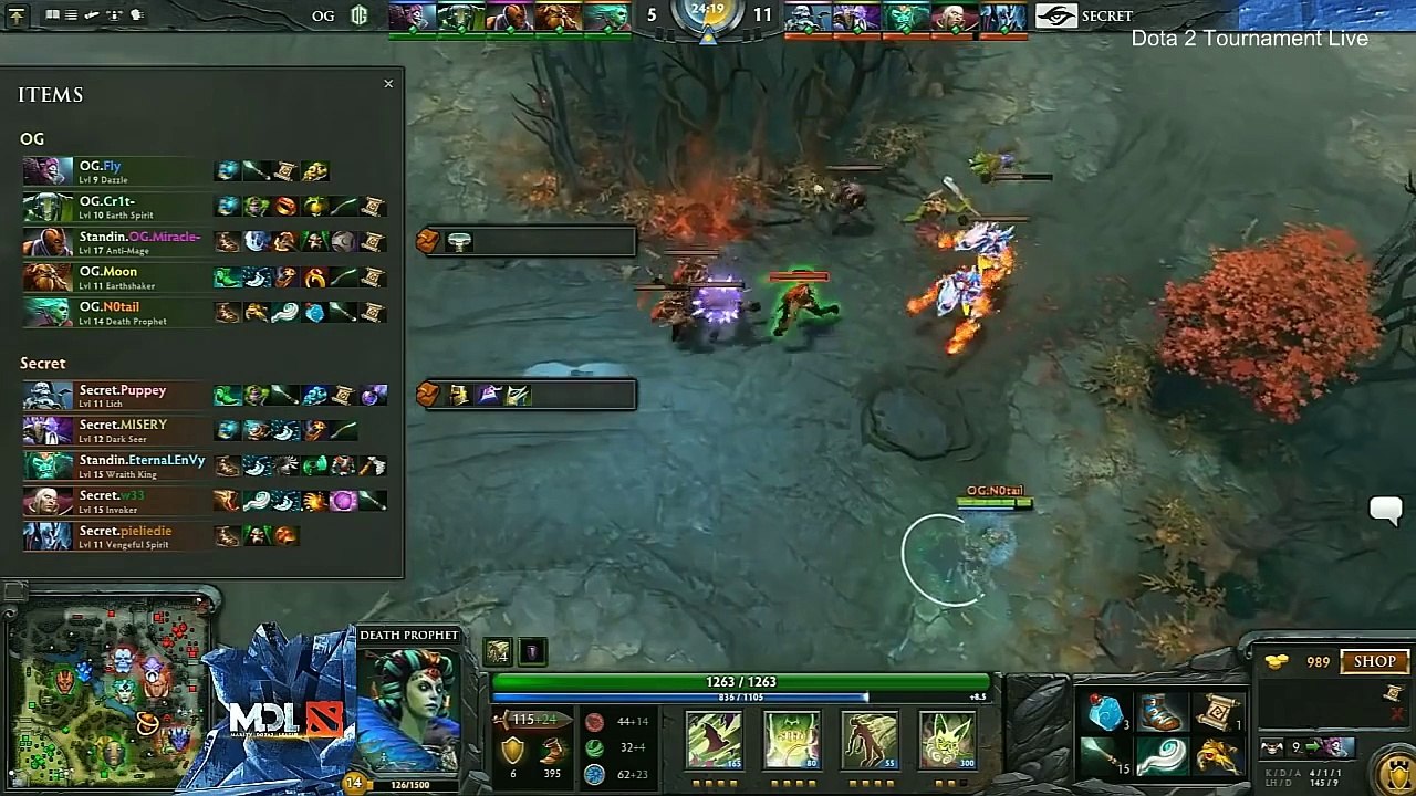 OG vs Secret Game 1 - MarsTV Dota 2 League Winter 2016 UB Quarterfinals - OG DOTA 2 vs Team Secret_70