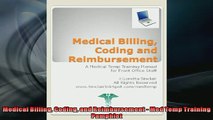 READ book  Medical Billing Coding and Reimbursement  Med Temp Training Pamphlet  BOOK ONLINE