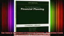 READ book  The Tools  Techniques of Financial Planning 10th Edition Tools and Techniques of Full EBook