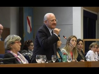 Campania - Caso Graziano, De Luca: "Magistrati non guardino in faccia a nessuno" (29.04.16)