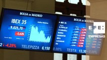 La Bolsa española pierde el 2,62% y se queda en la barrera de los 9.000 puntos