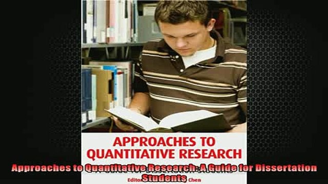 FREE DOWNLOAD Approaches to Quantitative Research A Guide for Dissertation Students READ ONLINE