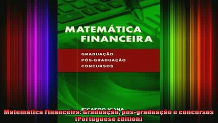 Ebook Online: Matemática Financeira para Graduação, Pós-Graduação e Concursos - Edição em Português