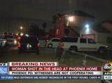 Woman shot in the head at Phoenix home
