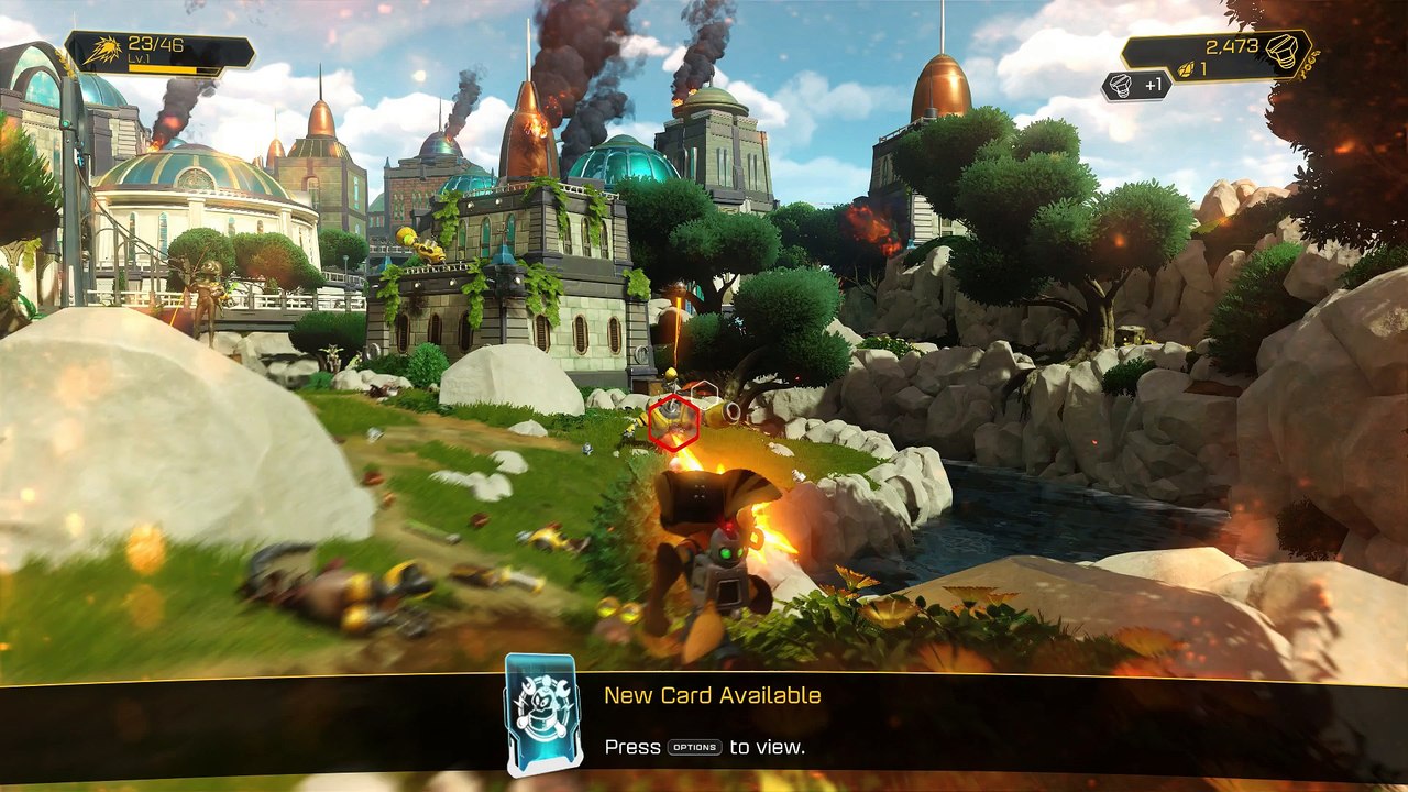 Ratchet & Clank 2016 - Novalis: Fight Way to Mayor's Ship (Blarg Troppers, Birdbots) Combuster PS4