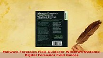 PDF  Malware Forensics Field Guide for Windows Systems Digital Forensics Field Guides  EBook