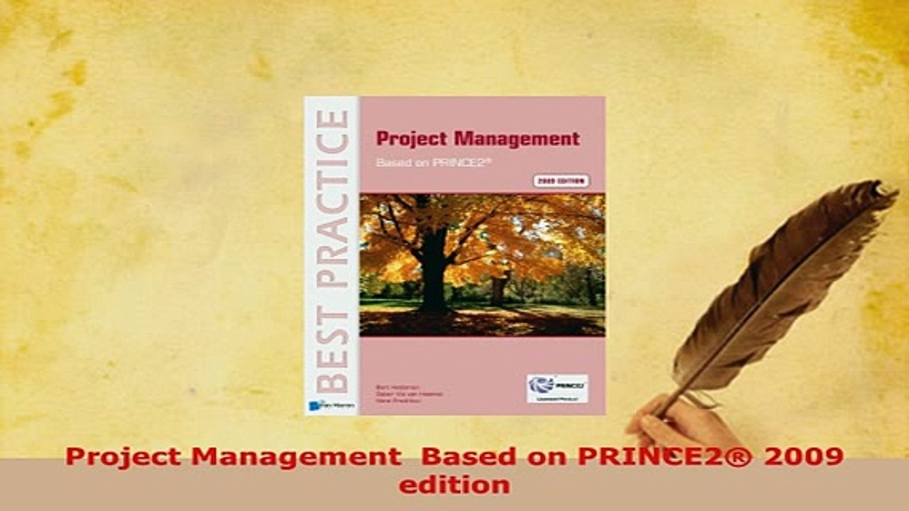 PDF  Project Management  Based on PRINCE2 2009 edition Read Online