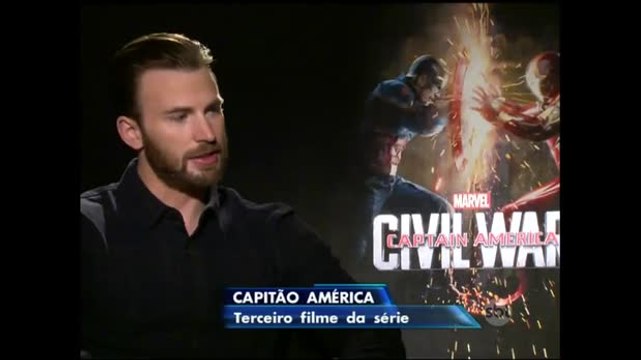 Jornal do SBT entrevista atores do filme Capitão América: Guerra Civil