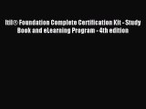 [Download PDF] Itil® Foundation Complete Certification Kit - Study Book and eLearning Program