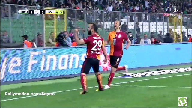 Olcan Adin Goal HD - Bursaspor 1-1 Galatasaray - 29-04-2016