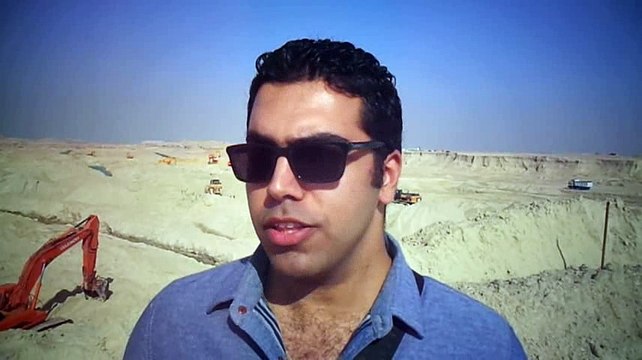 ضابط الشرطة محمود عمار ضحية التفجيرات الارهابية بالاسماعيلية فى زيارة لقناة السويس الجديدة