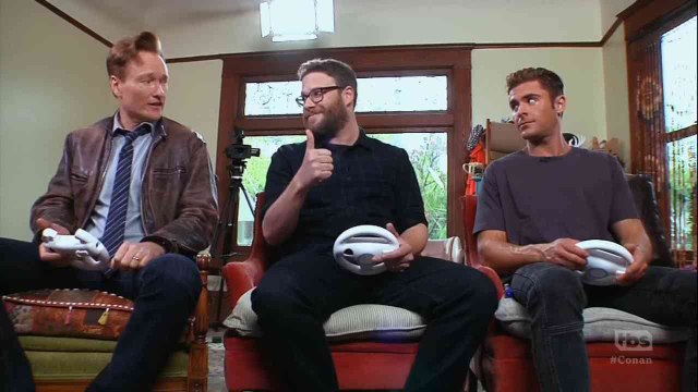 Zac Efron & Seth Rogen Play Mario Kart