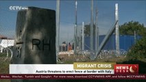 Austria plans fence to stop migrants at border crossing with Italy