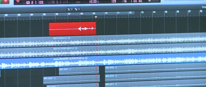 На студии звукозаписи Кинокомпании «Союз Маринс Групп». Как создавалась песня «Красавец оливье»( А.Куликов и М. Шуфутинс