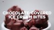 Chocolate-Covered Ice Cream Bites
