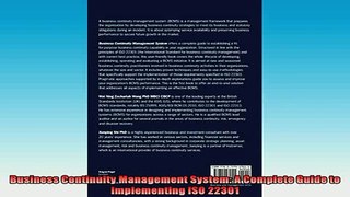 READ book  Business Continuity Management System A Complete Guide to Implementing ISO 22301 Full Free