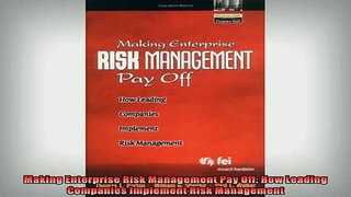 READ book  Making Enterprise Risk Management Pay Off How Leading Companies Implement Risk Management Full Free