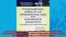 FREE EBOOK ONLINE  Fundamental Aspects of Operational Risk and Insurance Analytics A Handbook of Operational Full Free