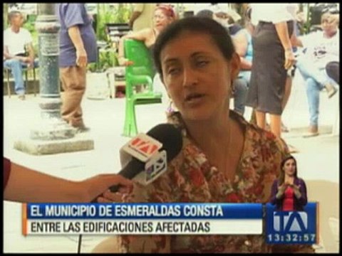 Municipio de Esmeraldas consta entre las edificaciones afectadas