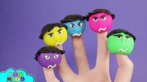 HULK COLORS Finger Family Parody Song Nursery Rhyme HULK Play Doh