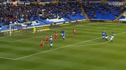 Rhodes GOAL (1:1) - Birmingham vs Middlesbrough - 29/04/2016