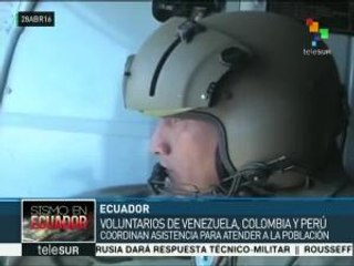 Voluntarios venezolanos continúan sus labores de ayuda en Ecuador