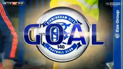 Gleeson GOAL (1 - 0) - Birmingham vs Middlesbrough - 29-04-2016