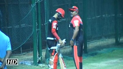 IPL 9 SRH vs RCB RCB Players Practicing In Nets